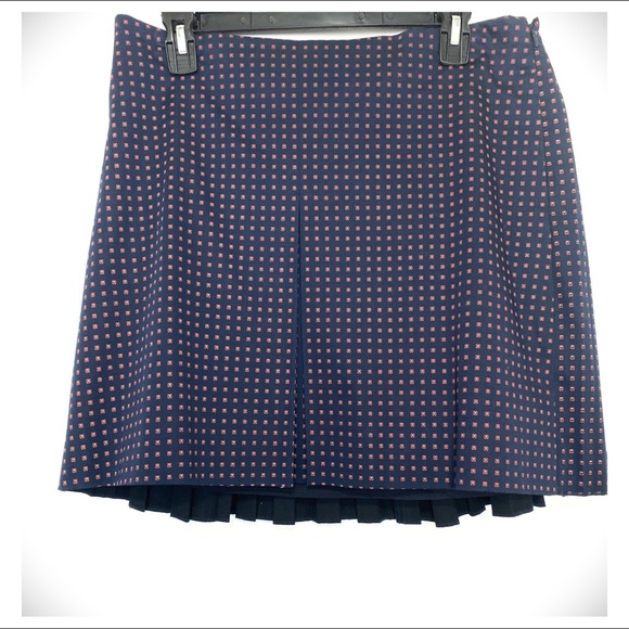 Tory Burch Klarissa Pleated Mini Skirt Size 8 - Picture 2 of 14
